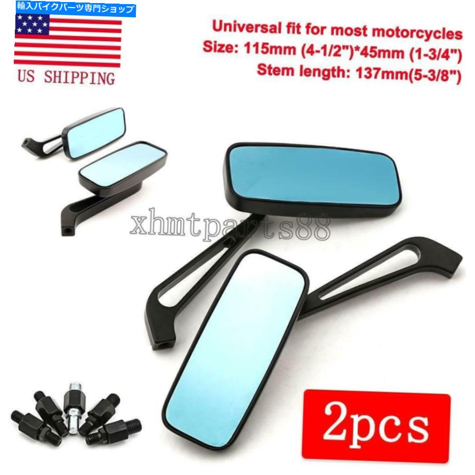 Mirror ホンダシャドウVTスピリットVLX 600 750 1100 VTX 1300 1800のためのブラックリアビューミラー Black Rearview Mirrors For Honda Shadow VT Spirit VLX 600 750 1100 VTX 1300 1800【並行輸入品】
