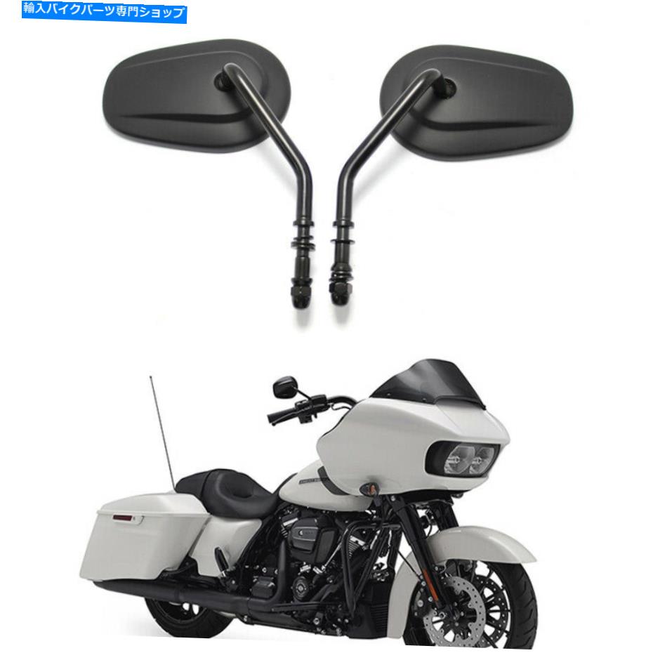 Mirror Harley-Davidson Road Glide / Street Glide用ペアブラックオートバイウィングミラー Pair Black Motorcycle Wing Mirrors For Harley-Davidson Road Glide / Street Glide【並行輸入品】