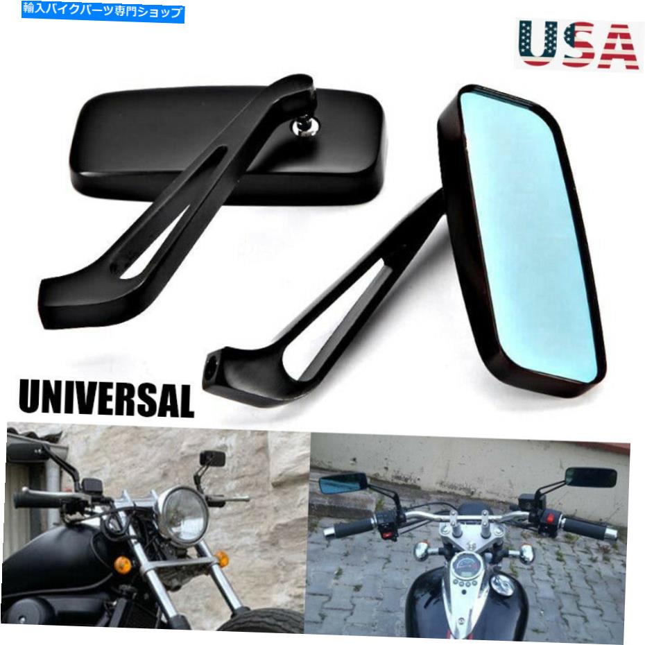 Mirror ホンダスズキ8mm 10メートルのためのユニバーサルブラックの長方形のオートバイのバックミラー Universal Black Rectangle Motorcycle Rearview Mirrors For Honda Suzuki 8MM 10M【並行輸入品】 26,332円