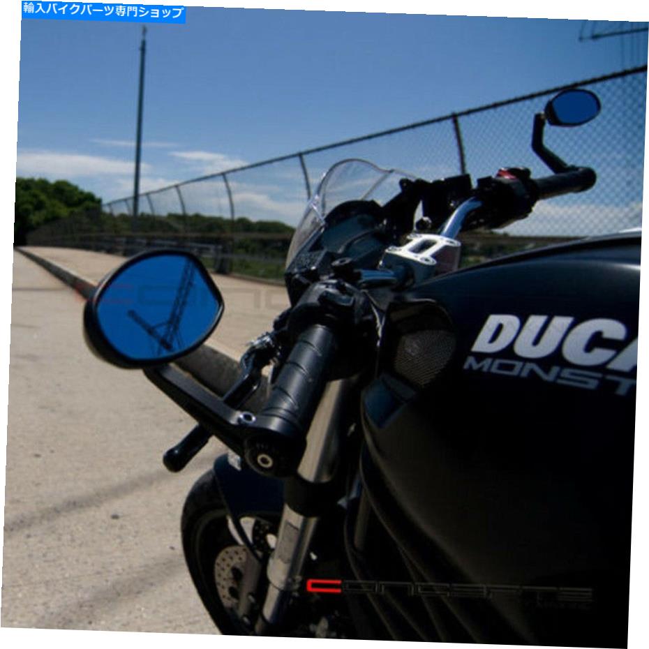 Mirror Ducati Monsterのためのオートバイ黒7/8 \