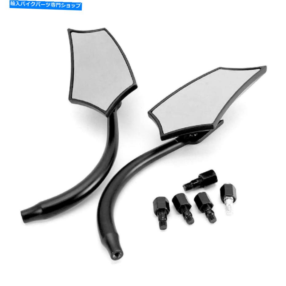 Mirror ヤマハVSTAR XVS 650 950 1100 1300クラシックカスタム Black Rearview Mirrors for Yamaha VStar XVS 650 950 1100 1300 Classic Custom【並行輸入品】