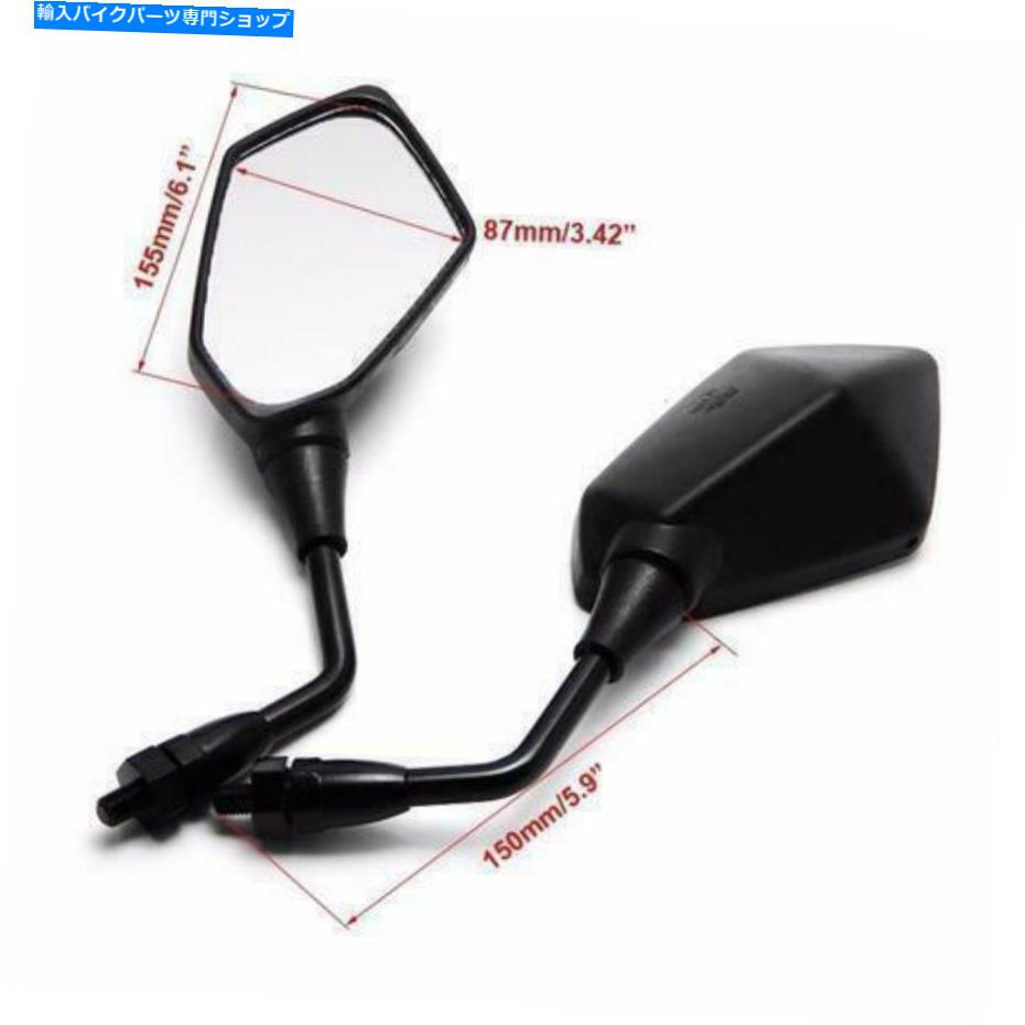 Mirror ブラックアングルミラーのペアAprilia Tuono 1000 R 2007年から2011年に登場 Pair Of Black Angle Mirrors Aprilia Tuono 1000 R 2007 TO 2011 EMARKED【並行輸入品】