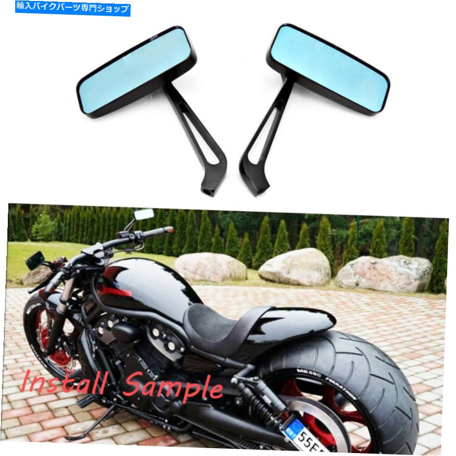 Mirror ブルバードM109R M50鈴木侵入者700用スモークブルーオートバイミラー10mm Smoke Blue Motorcycle Mirrors 10MM For Boulevard M109R M50 Suzuki Intruder 700【並行輸入品】