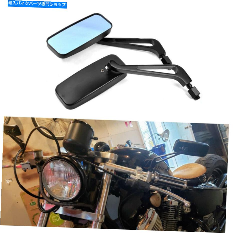 Mirror ホンダシャドーVLX 600 / Magna 750 Hのための長方形のオートバイのバックサイドミラー Rectangle Motorcycle Rearview Side Mirrors For Honda Shadow VLX 600 /Magna 750 H【並行輸入品】