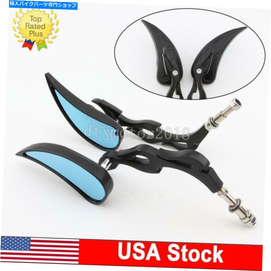 Mirror ハーリーツアーワイドグライドウルトラ限定ローのためのオートバイの黒いティアドロップミラー Motorcycle Black Teardrop Mirrors For Harley Tour Wide Glide Ultra Limited Low【並行輸入品】 27,210円