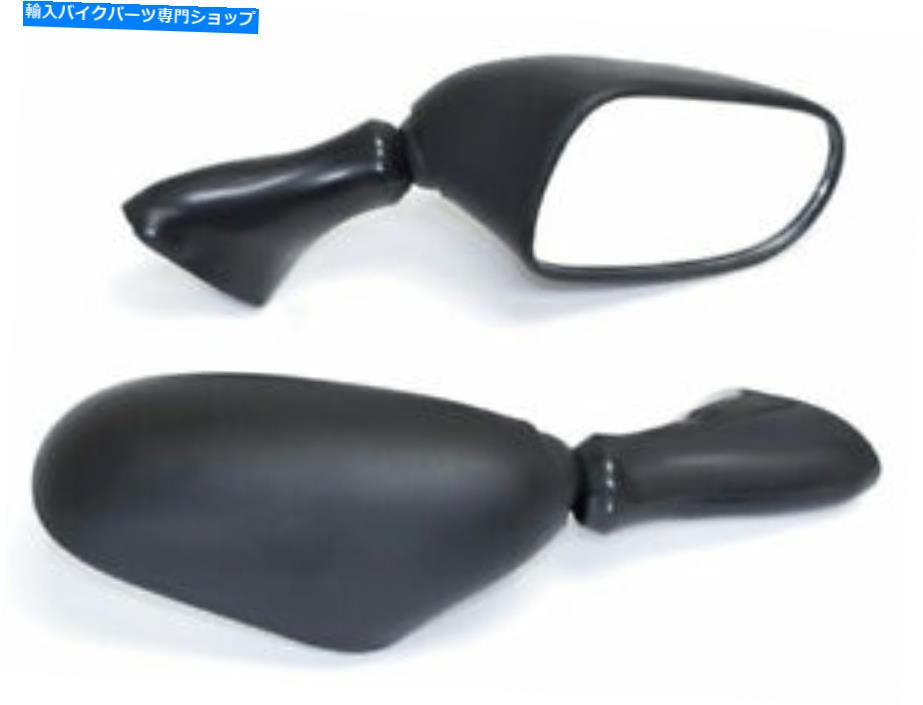 Mirror 黒のオートバイのミラーは1998年から2006年のための左右の右鈴木GSX750Fカタナ Black Motorcycle Mirrors Left & Right For 1998-2006 Suzuki GSX750F Katana【並行輸入品】
