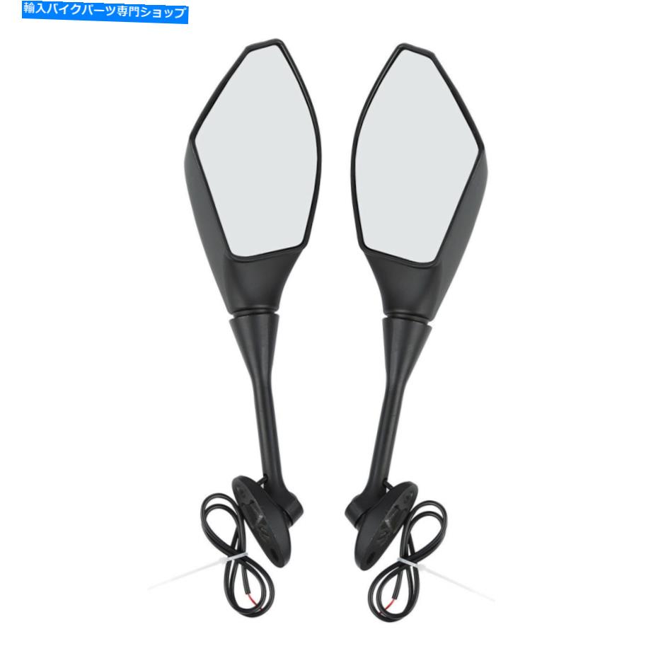 Mirror LEDターン信号バックミラー用ホンダCBR600RR 2003-2019 CBR1000RR 04-07 Led Turn Signals Rearview Mirror For Honda CBR600RR 2003-2019 CBR1000RR 04-07【並行輸入品】