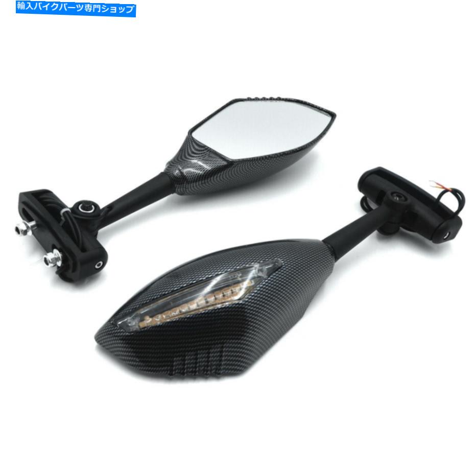 Mirror 鈴木GSX-R GSXR 600 750 Hayabusa Katana LEDターン信号 Integrated Mirror For Suzuki GSX-R GSXR 600 750 Hayabusa Katana LED Turn Signal【並行輸入品】