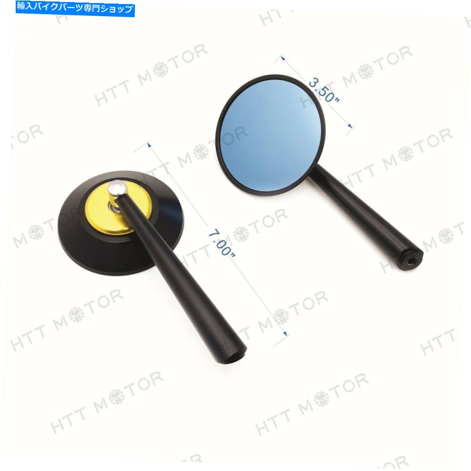 Mirror ホンダヤマハ8mm10mm ATVダートバイクのためのオートバイのバックサイドミラー新しいCNC Motorcycle Rearview Side Mirrors For Honda Yamaha 8MM10MM ATV Dirt Bike New CNC【並行輸入品】