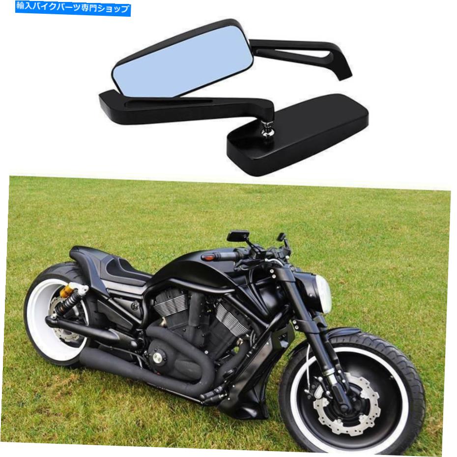 Mirror ブラッククルーザーオートバイミラー2019 2020ハーリーダビッドソンストリートグライドフリド Black Cruiser Motorcycle Mirrors 2019 2020 For Harley Davidson Street Glide FLHX【並行輸入品】