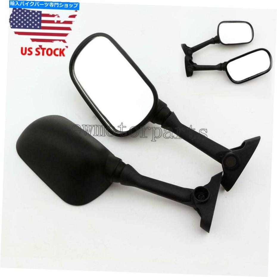 Mirror スズキGSXR 650 2001-2002のためのブラックオートバイレーシングリサイブミラー Black Motorcycle Racing Rearview Mirrors For Suzuki GSXR 650 750 1000 2001-2002【並行輸入品】|Us Custom Parts Shop USDM