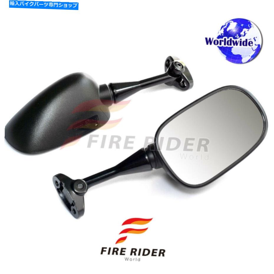 Mirror ホンダCBR 929RR 00 01のためのエマークブラックアフターマーケット後部サイドサイドミラー eMark Black Aftermarket Rear Side Mirrors For Honda CBR 929RR 00 01【並行輸入品】