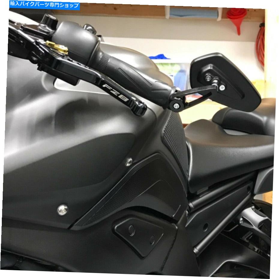 Mirror 2011年2012年ヤマハFZ8 / VMAX 1700オートバイハンドルバーエンドサイドミラー For 2011 2012 2013 Yamaha FZ8 / Vmax 1700 Motorcycle Handle Bar End Side Mirrors【並行輸入品】