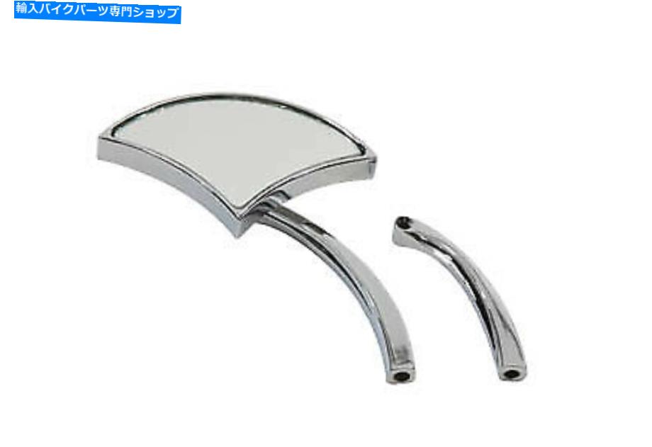 Mirror ビレットステムクロームフィットハーレー - ダビッドソン Axe Mirror with Billet Stem Chrome fits Harley-Davidson【並行輸入品】