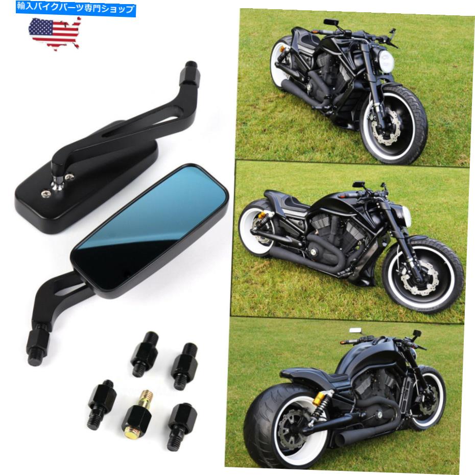 Mirror ハーレーダビッドソンスポーツスター1200 XL1200N XL1200C用オートバイミラーウィングブラック Motorcycle Mirrors Wing Black For Harley Davidson Sportster 1200 XL1200N XL1200C【並行輸入品】