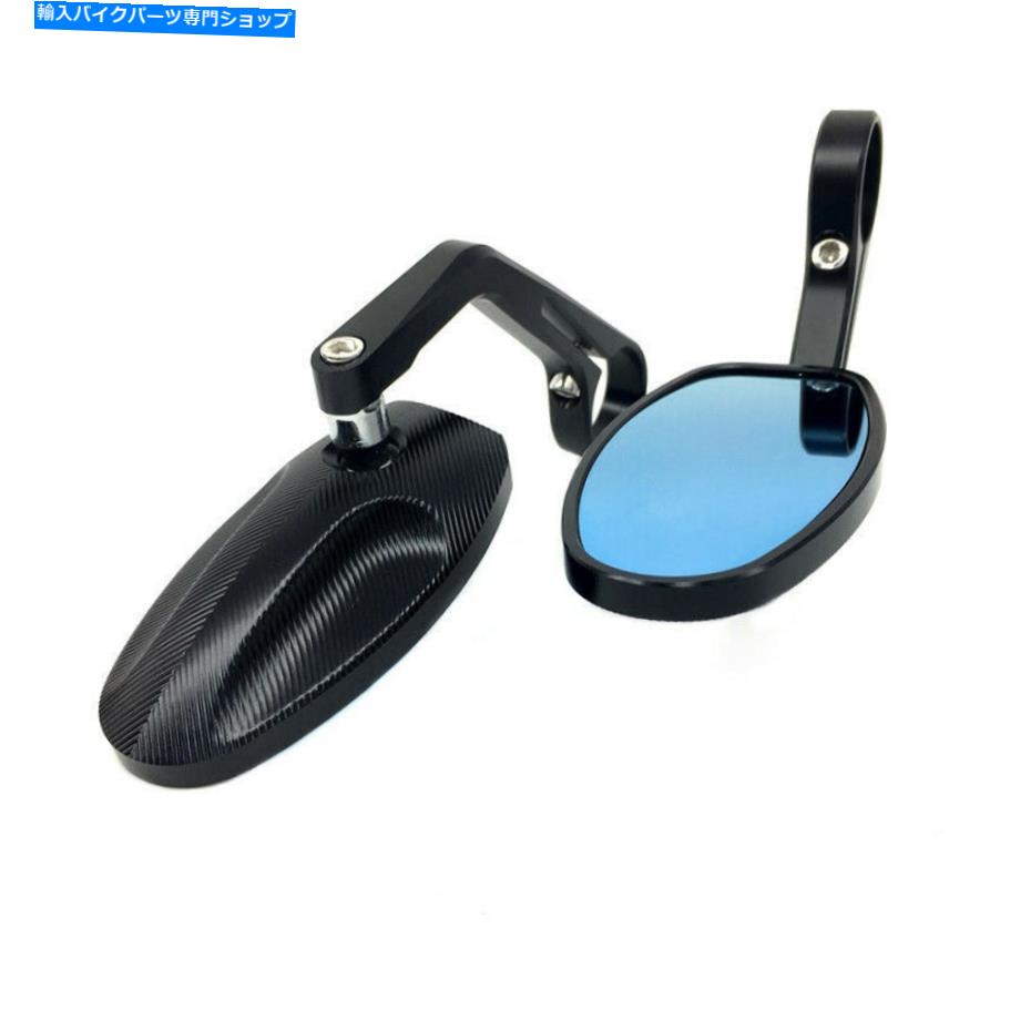 Mirror 2倍ユニバーサルオートバイ7/8 '' 22mm CNCハンドルバーサイドハンドルバーエンドミラー 2x Universal Motorcycle 7/8'' 22mm CNC Handlebar Side Handle Bar Ends Mirrors【並行輸入品】