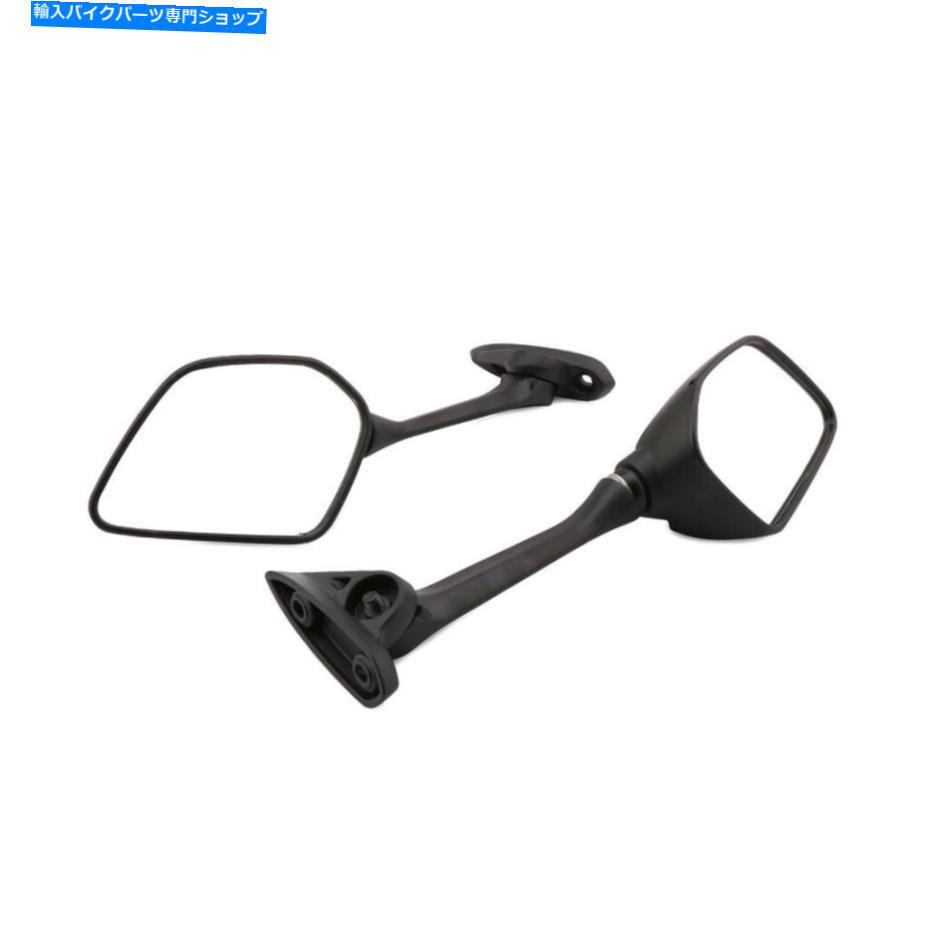 Mirror yzf R25 yzfr25オートバイブラックのための2ピースのバックサイドミラーの背面図 2Pcs Rearview Side Mirrors Rear View For YZF R25 YZFR25 Motorcycle Black【並行輸入品】