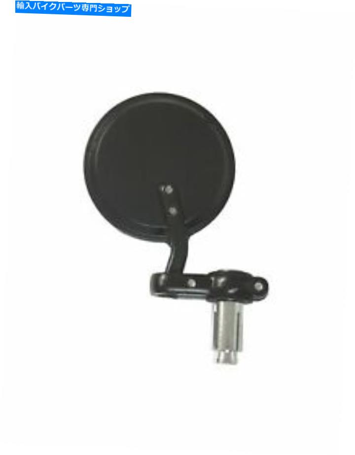 Mirror ミラーバーエンド黒丸右手 Mirror Bar End Black Round Right Hand【並行輸入品】