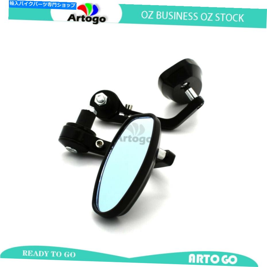Mirror ホンダスズキのためのハンドルバーエンドリアサイドビューミラーのフルアルミアロイ7/8 " FULL Alumi alloy 7/8" Handle Bar End Rear Side View Mirrors For Honda Suzuki【並行輸入品】|Us Custom Parts Shop USDM