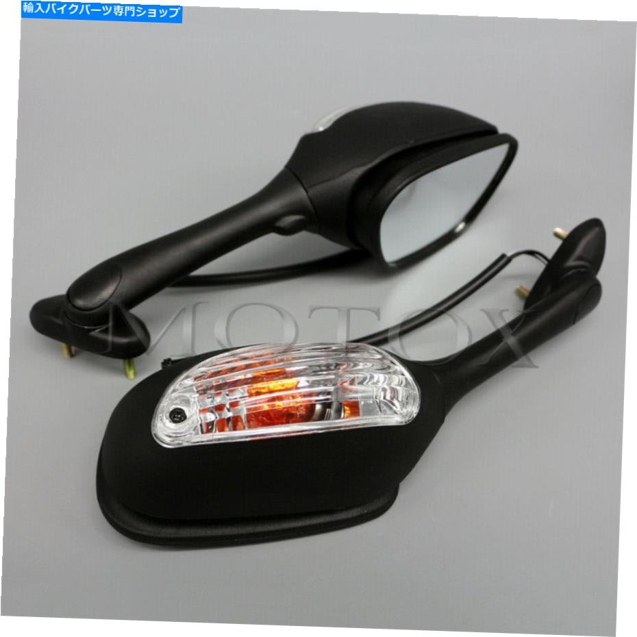 Mirror Suzuki GSXR600 / 750 GSXR SV 650 1000回転信号ライトリアビューミラー Fit For Suzuki GSXR600/750 GSXR SV 650 1000 Turn Signal light Rear view Mirrors【並行輸入品】