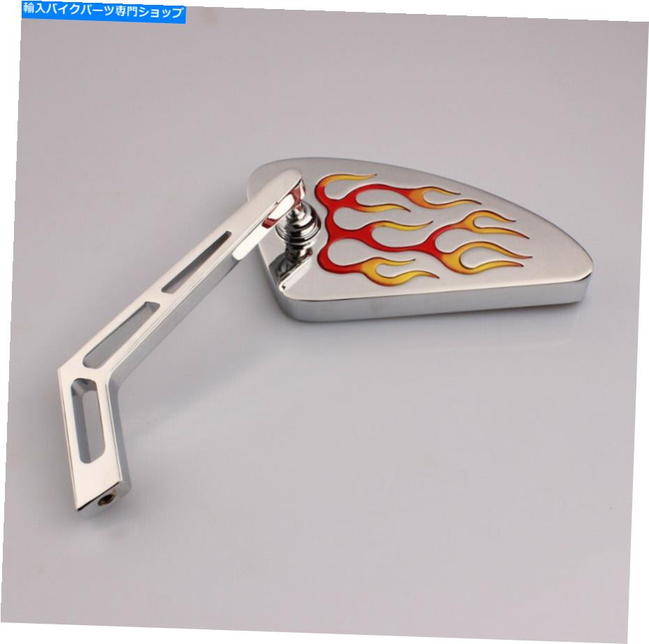 Mirror ミラーチョッパー左普遍的な炎M10スレッド Mirror chopper left universal flames M10 thread【並行輸入品】