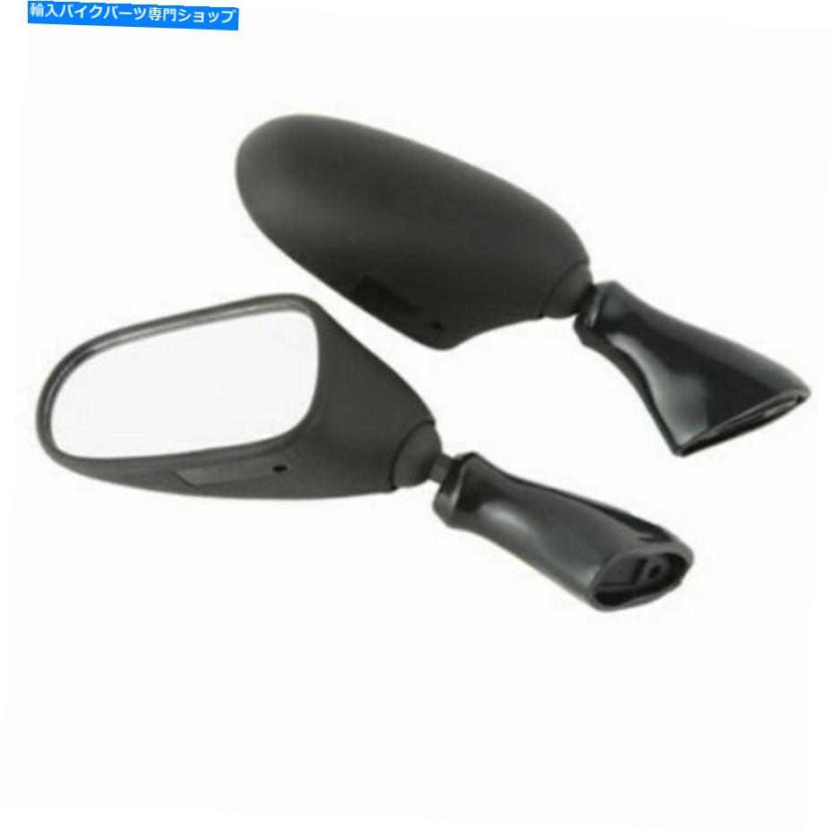 Mirror 鈴木カタナGSX 600F 700F 1998-2006のためのブラックリアビューミラーサイドミラー Black Rearview Mirror Side Mirrors For Suzuki Katana GSX 600F 700F 1998-2006【並行輸入品】
