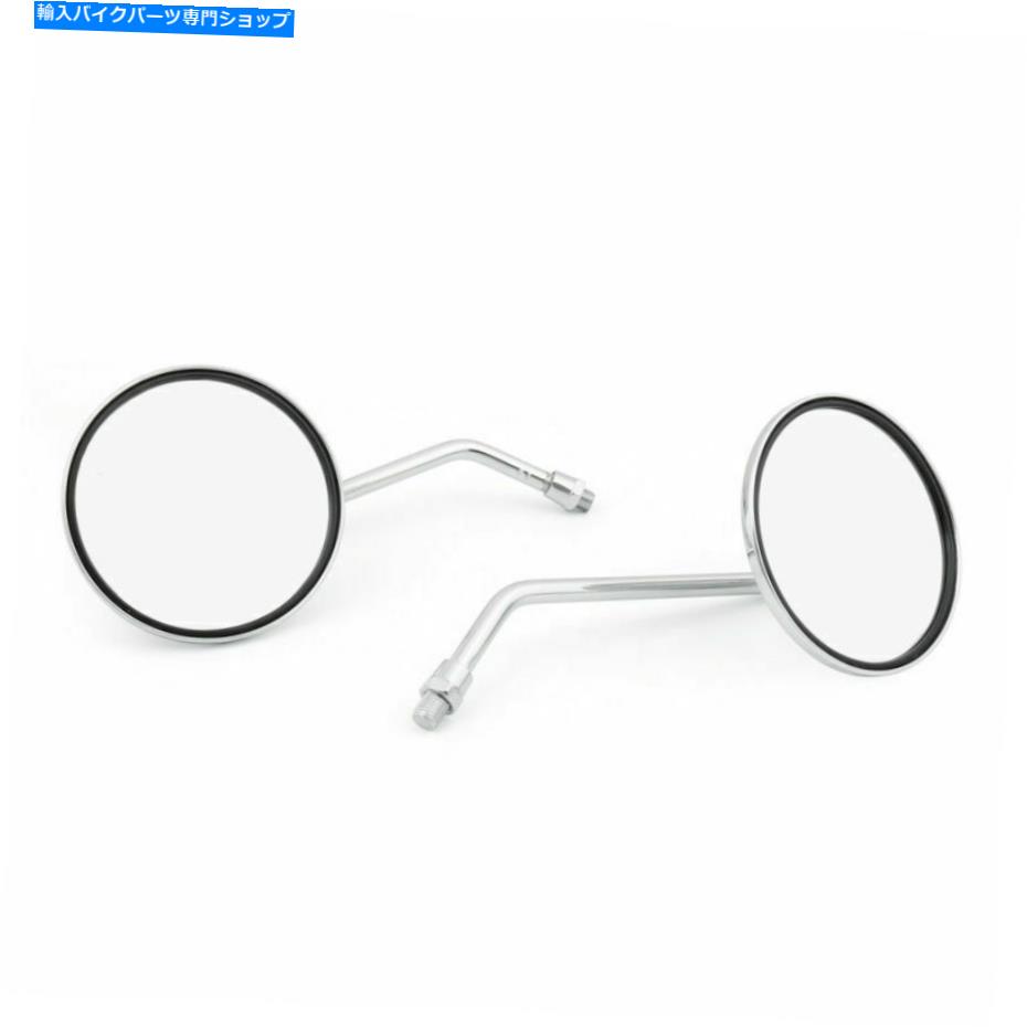 Mirror Suzuki GT 125/185/250/380/750のための古典的なバックビューラウンドミラー10mm Classic Rearview Round Mirrors 10MM For Suzuki GT 125/185/250/380/550/750 AT1【並行輸入品】