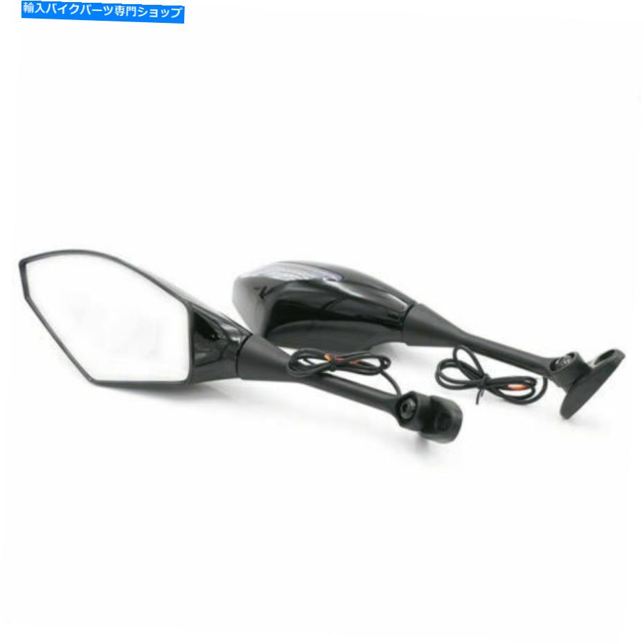 Mirror オートバイの背面図サイドミラーLED CBR250R 500R 1000RR 600Rのためのターン信号 Motorcycle Rear View Side Mirrors LED Turn Signals For CBR250R 500R 1000RR 600R【並行輸入品】