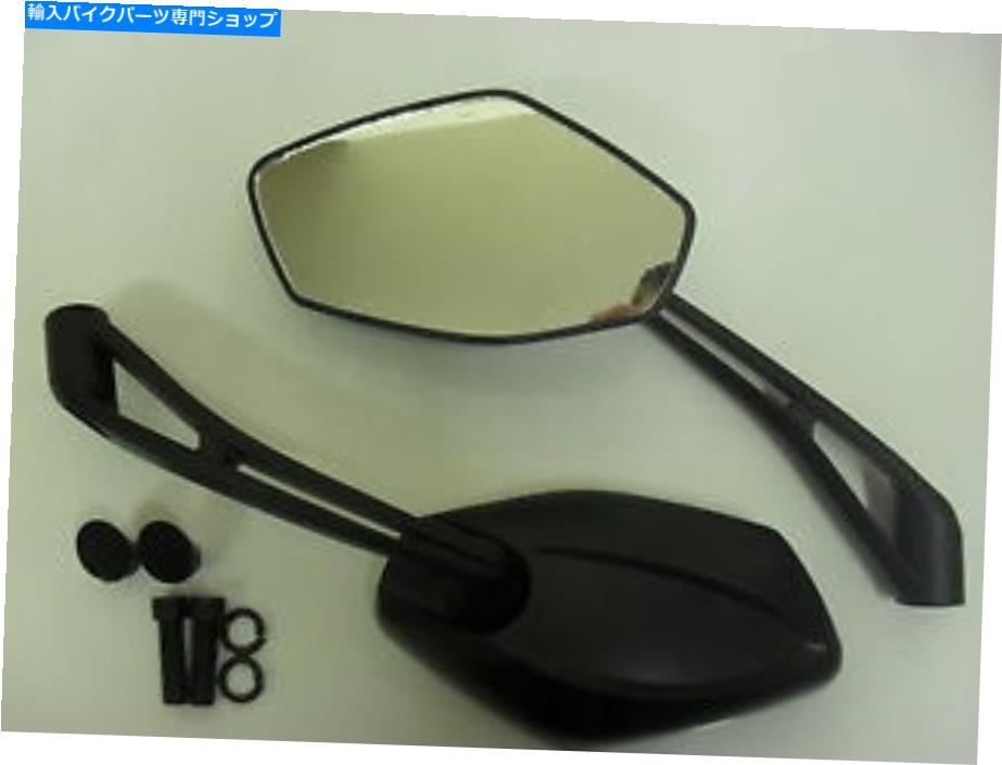 Mirror スクータースポーツスタイルのミラー対10mmの糸の SCOOTER SPORTS STYLE MIRRORS PAIR 10MM THREAD【並行輸入品】