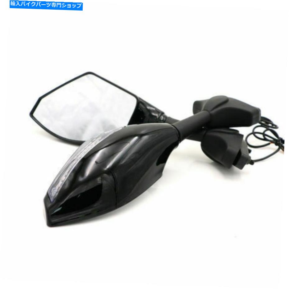 Mirror 2倍ユニバーサルオートバイLEDターン信号インジケーターリサイブマウントサイドミラー 2x Universal Motorcycle LED Turn Signals Indicator Rearview Mount Side Mirrors【並行輸入品】 27,210円