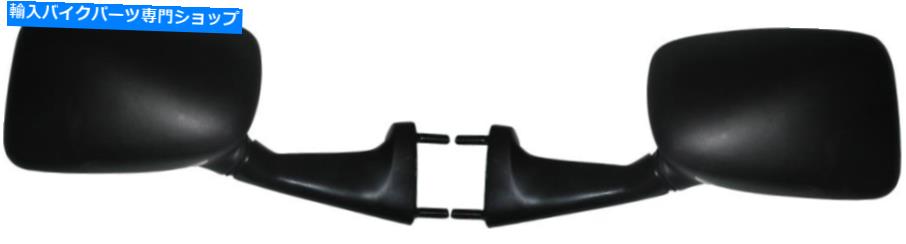 Mirror ミラーフェアリングブラックレッドle Left＆Right 40mmセンター（ペア） Mirrors Fairing Black Rectang le Left & Right 40mm Centre (Pair)【並行輸入品】