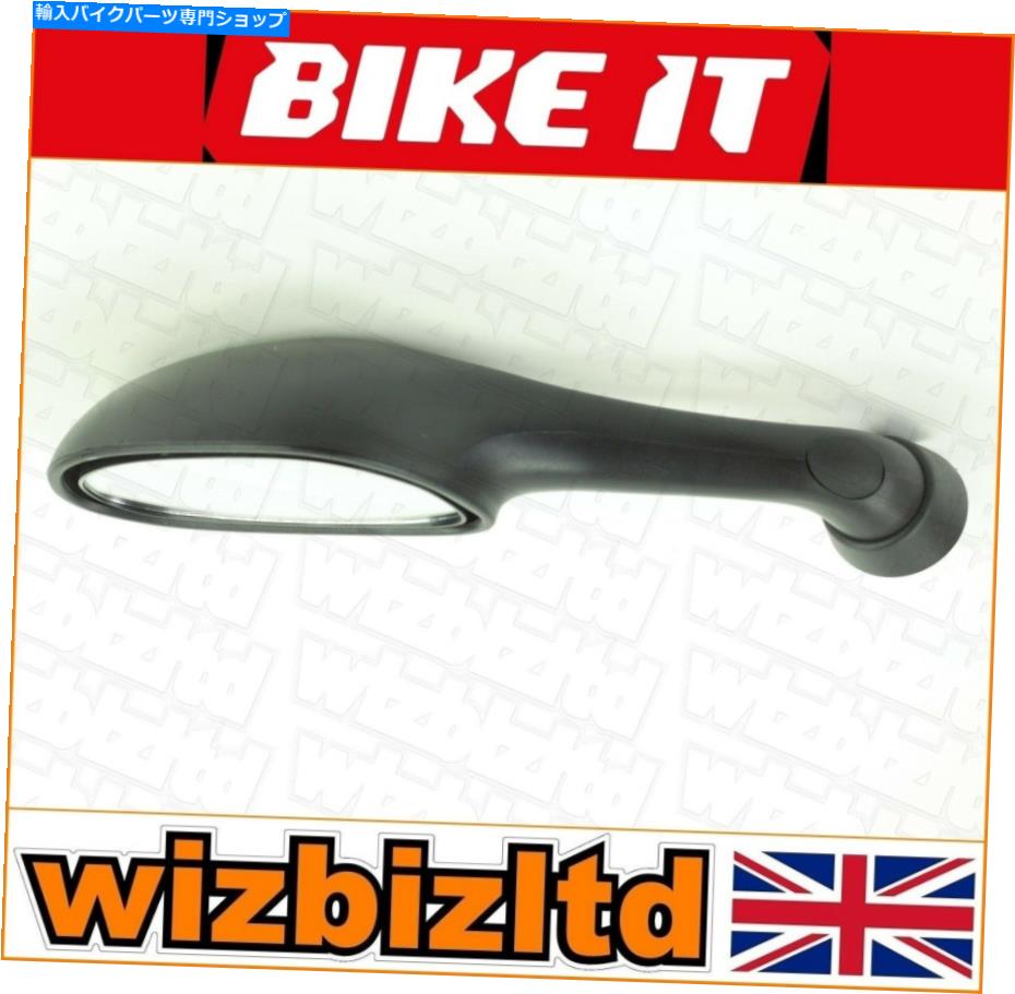 Mirror Gilera Runner 125 VX 2000-2004 [Bikeit Black] [左ミラーのみ] MRG001L Gilera Runner 125 VX 2000-2004 [Bikeit Black] [Left Mirror Only] MRG001L【並行輸入品】
