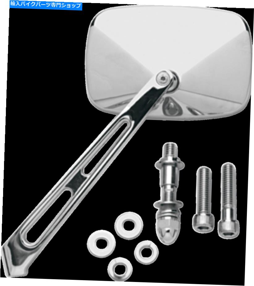Mirror Drag Specialties Pair Chrome Air Stem Mirrors Harley FXD FXST FXR XL FLHX FLH Drag Specialties Pair Chrome AIR STEM MIRRORS Harley FXD FXST FXR XL FLHX FLH【並行輸入品】