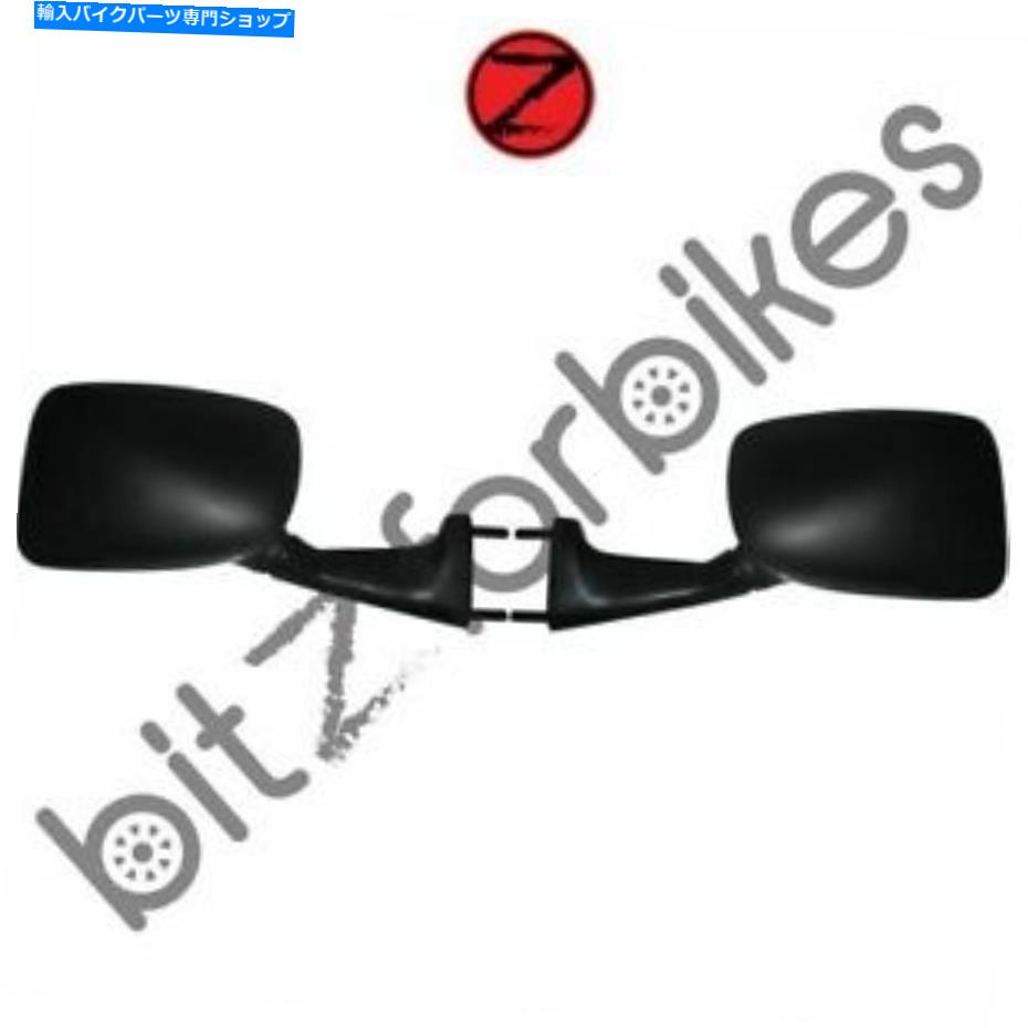 Mirror 黒い長方形フェアリングミラーのペア。固定センターは40mmです Pair of Black Rectangle Fairing Mirrors. Fixing Centres are 40mm【並行輸入品】