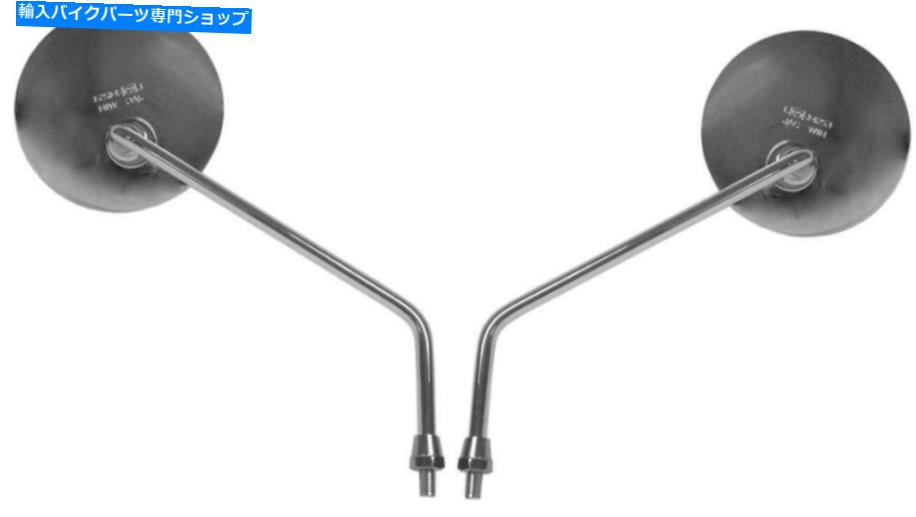 Mirror 1984 Honda CF 70 Chalyのためのミラー左右の手 Mirrors Left & Right Hand for 1984 Honda CF 70 Chaly【並行輸入品】