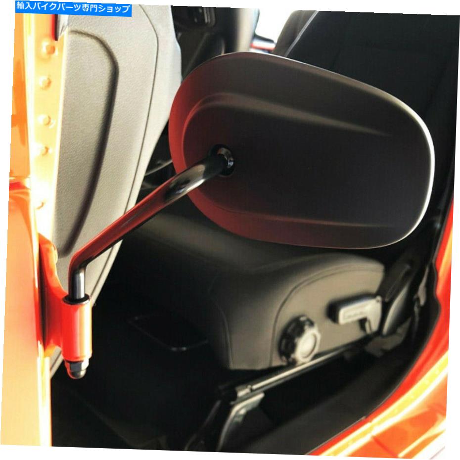 Mirror カーパーツドアヒンジリアビューミラーマットブラックジープラングラーYJ JK JL Car Parts Door Hinge Rearview Mirrors Matte Black For Jeep Wrangler YJ TJ JK JL【並行輸入品】