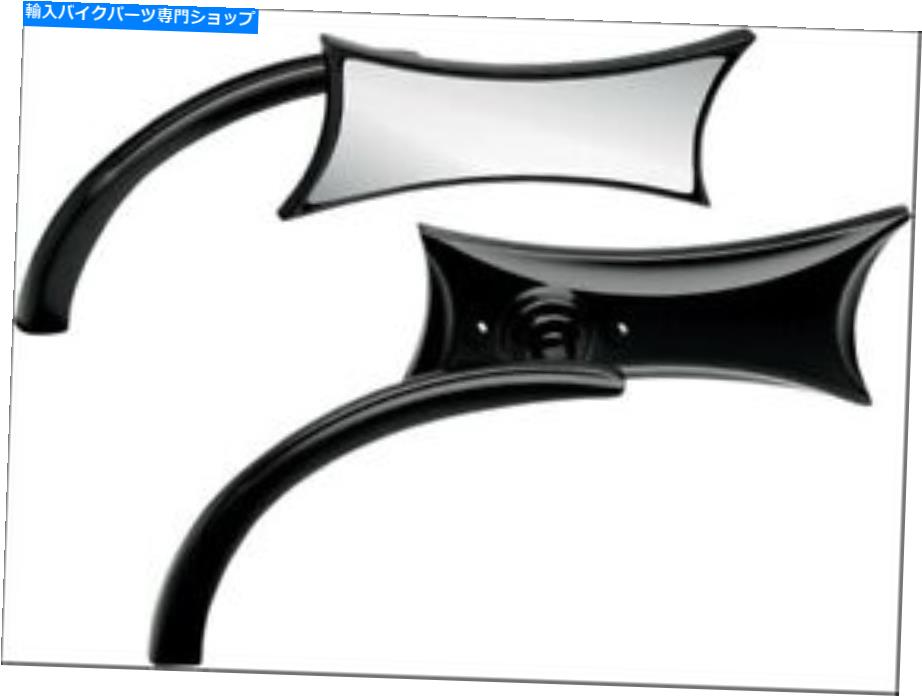 Mirror Arlen Nessマイクロブラック4点左サイドミラーハーレーまたはメトリックそれぞれ Arlen Ness Micro Black Four Point Left Side Mirror Harley or Metric EACH【並行輸入品】