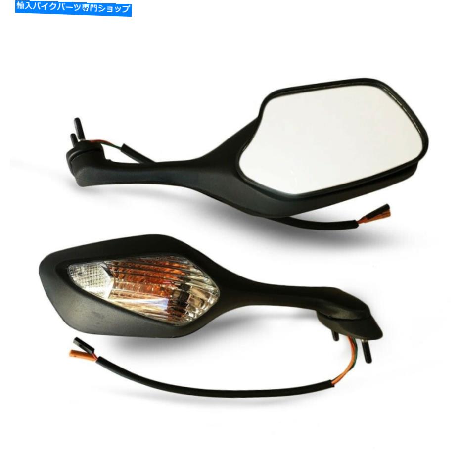 Mirror ホンダCBR1000RR CBR1000 RR 2008-2016ブラックリアビューミラーLEDターン信号 FOR Honda CBR1000RR CBR1000 RR 2008-2016 Black Rear View Mirrors LED Turn Signal【並行輸入品】