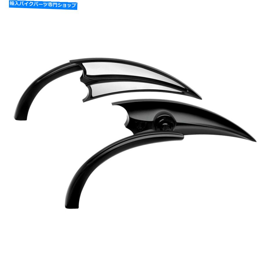 Mirror Arlen Ness 13-028スクープマイクロ左サイドブラックミラー Arlen Ness 13-028 Scoop Micro Left Side Black Mirror【並行輸入品】