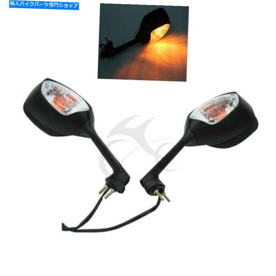 Mirror サイドリアビューミラーターンシグナルフィット鈴木GSXR 600 GSXR 75011-2017 13 Side Rear View Mirror Turn Signal Fit For Suzuki GSXR 600 GSXR 750 2011-2017 13【並行輸入品】