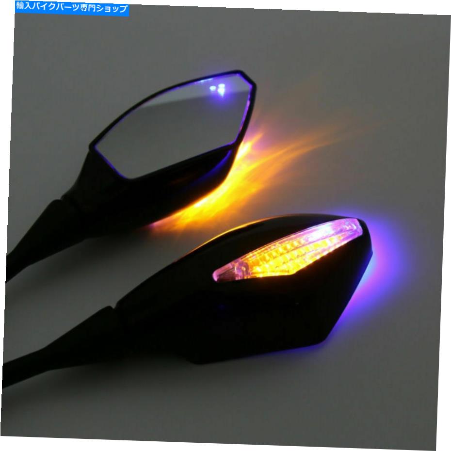 Mirror HONDA CBR1000RR 2004-2007 CBR600RR 2003-2014用LEDターン信号リアミラー LED Turn Signal Rear Mirrors For Honda CBR1000RR 2004-2007 CBR600RR 2003-2014【並行輸入品】