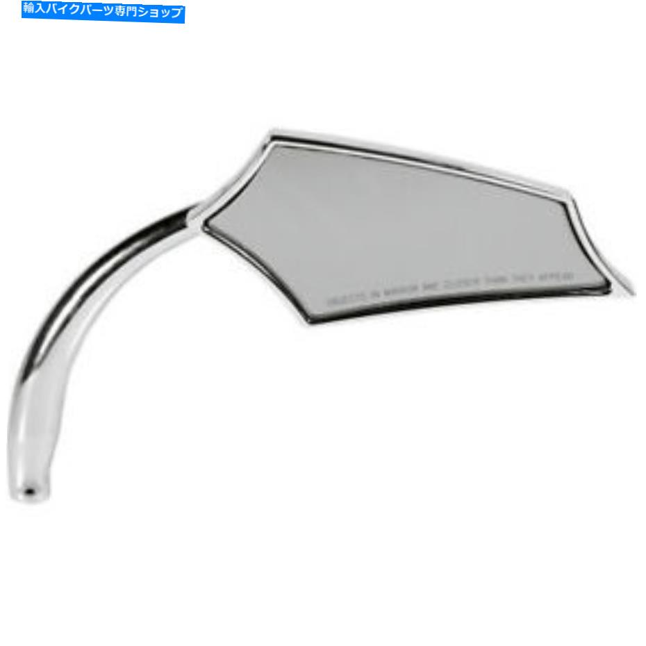 Mirror Russ WernimontデザインRWD右側クロム5アークショートステムミラーハーレー Russ Wernimont Designs RWD Right Side Chrome 5 Arc Short Stem Mirror Harley【並行輸入品】