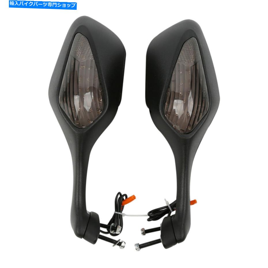 Mirror ブラックリサイブミラーLEDライトターンシグナルホンダCBR1000RR 2008-2016 Black Rearview Mirrors LED Light Turn Signals Fit For Honda CBR1000RR 2008-2016【並行輸入品】