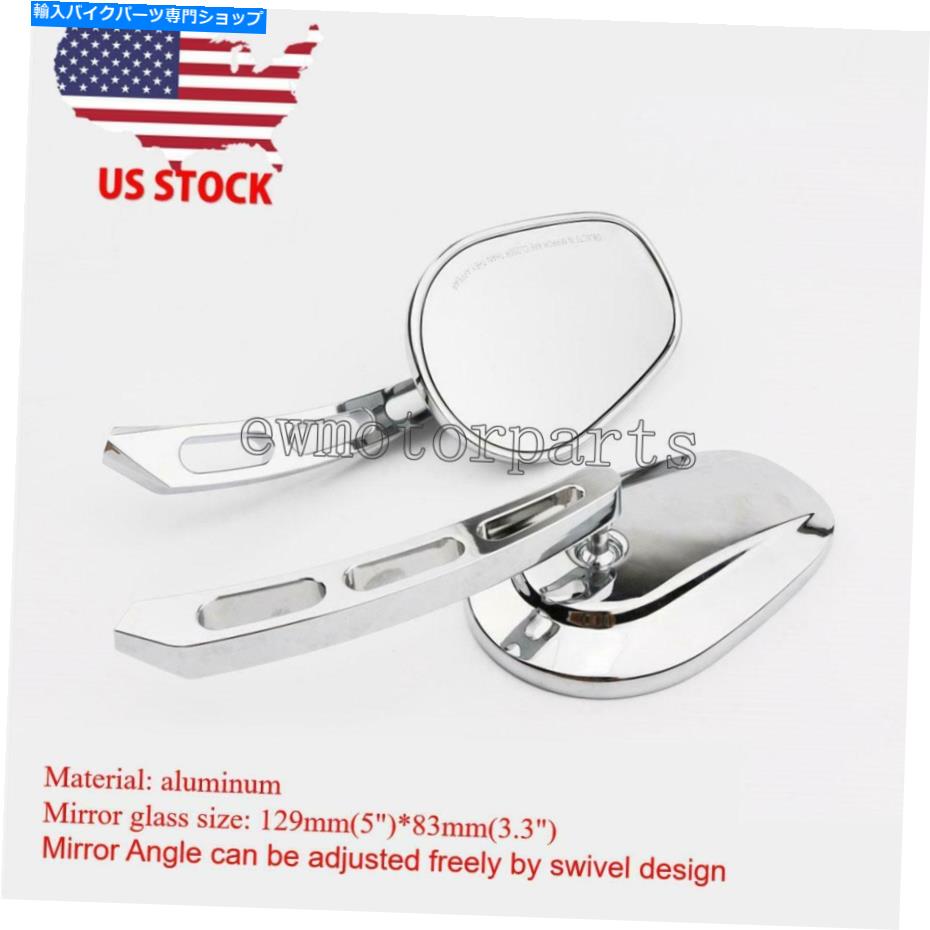 Mirror ヤマハロードスターウォリアーミッドナイトシルバードXV1600 XV1700のオートバイミラー Motorcycle Mirrors for Yamaha Road Star Warrior Midnight Silverado XV1600 XV1700【並行輸入品】