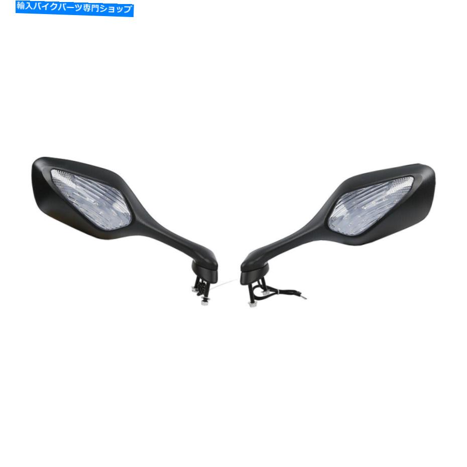 Mirror リアビューミラーW /クリアレンズLEDターン信号FOR HONDA CBR1000RR 08-2016 Rear View Mirrors w/ Clear Lens LED Turn Signals Fit For Honda CBR1000RR 08-2016【並行輸入品】