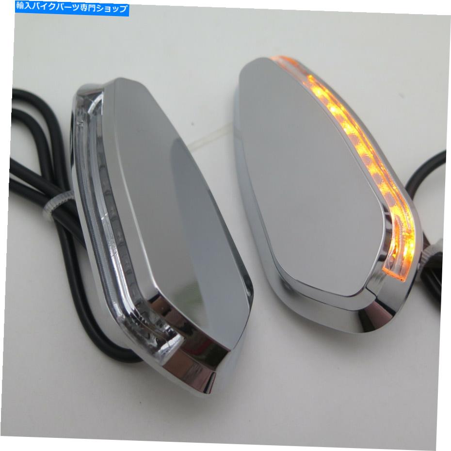 Mirror Hongk LEDクロームシグナルミラーベースプレート00-08ヤマハR1 yzfr1 HongK LED Chrome Signal Mirror Base Plate For 00-08 Yamaha R1 YzfR1【並行輸入品】
