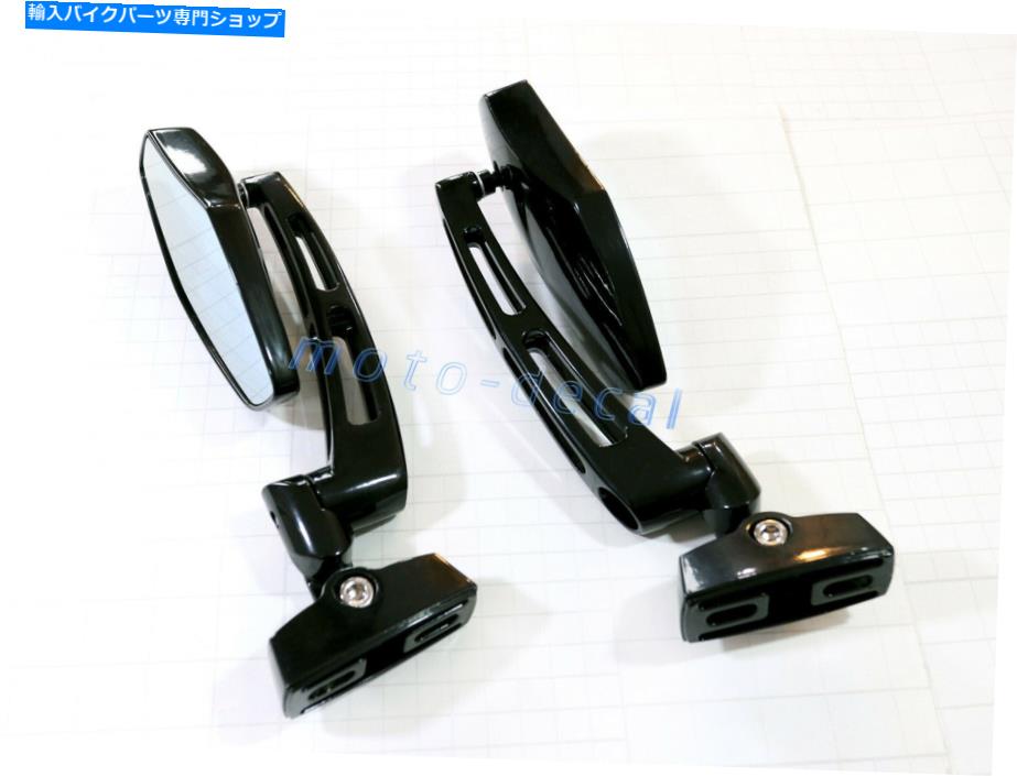 Mirror 鈴木駿/ GSXR1300 1999-2019凸アダプターブラックのためのバックミラー Rearview Mirrors For Suzuki Hayabusa/GSXR1300 1999-2019 Convex Adapter Black【並行輸入品】