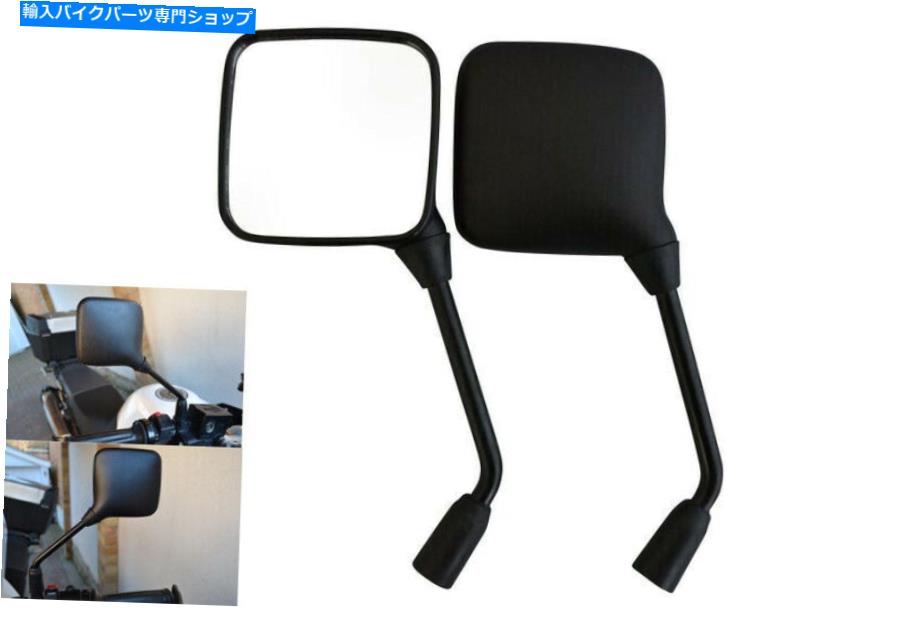 Mirror モーターバイクスクーターモープサイドリアビューミラーM8時計回りのスレッド - ペア Motorbike Scooter Moped Side Rear View Mirrors M8 Clockwise Thread - PAIR【並行輸入品】