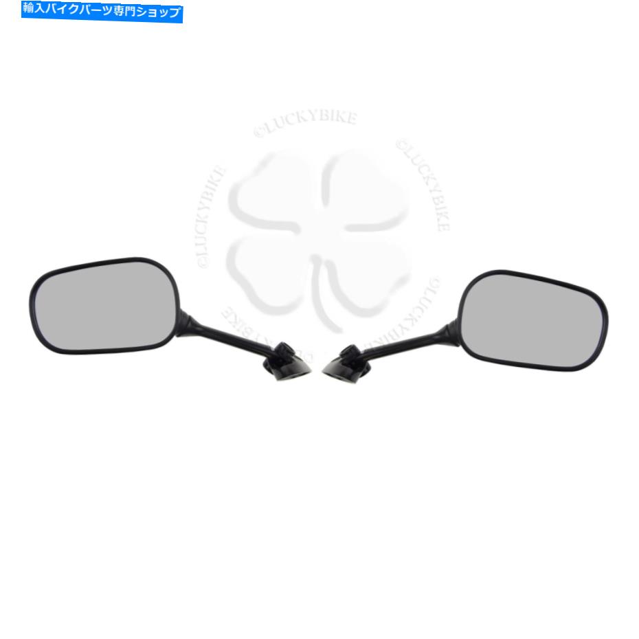 Mirror スズキGSXR 600 750 04-2005右glasセット Rear View Mirror Black For Suzuki GSXR 600 750 04-2005 Hand Glas Set Left Right【並行輸入品】