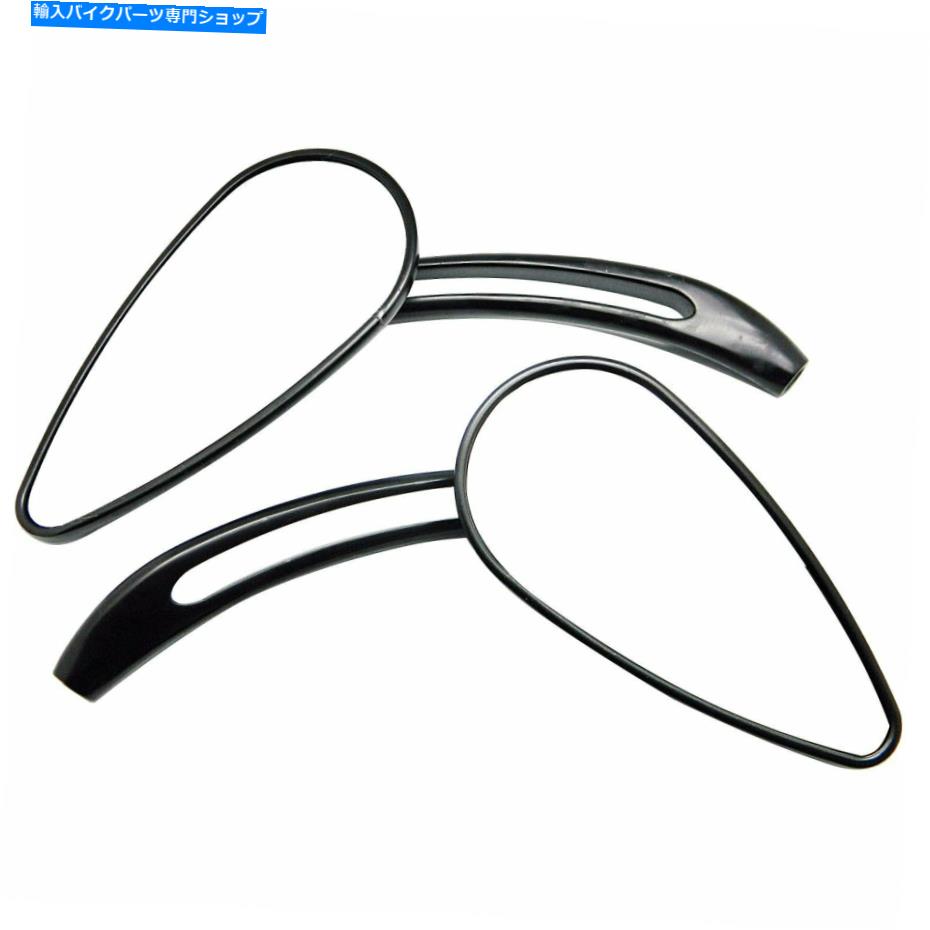 Mirror Harley-Davidson Electra Glide Dyna Roadのための黒い3D CNCの頭蓋骨のティアドロップミラー Black 3D CNC Skull TearDrop Mirrors for Harley-Davidson Electra Glide Dyna Road【並行輸入品】
